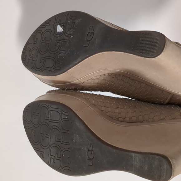 UGG Leather Wedge Sandals - Picture 8 of 8